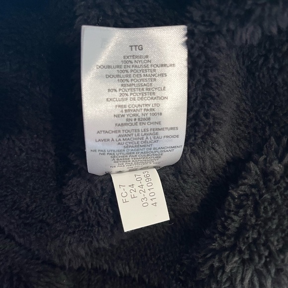 Free Country Men’s Black FreeCycle Bedrock High Pile Lined Puffer Jacket | XXL - Picture 6 of 11